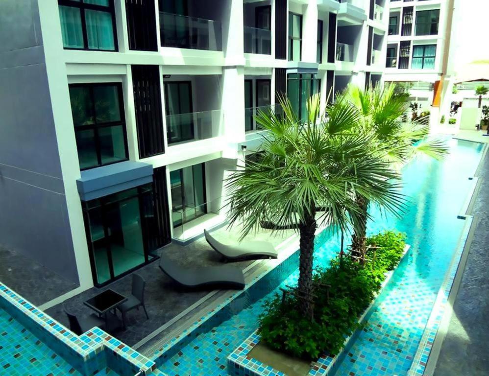 Двух-Комнатная Квартира В Кондоминимуме "Tropikal Garden" Pattaya Exteriör bild