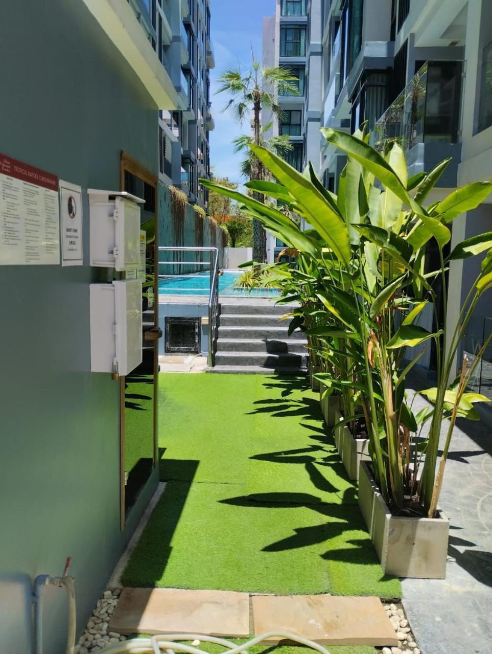 Двух-Комнатная Квартира В Кондоминимуме "Tropikal Garden" Pattaya Exteriör bild