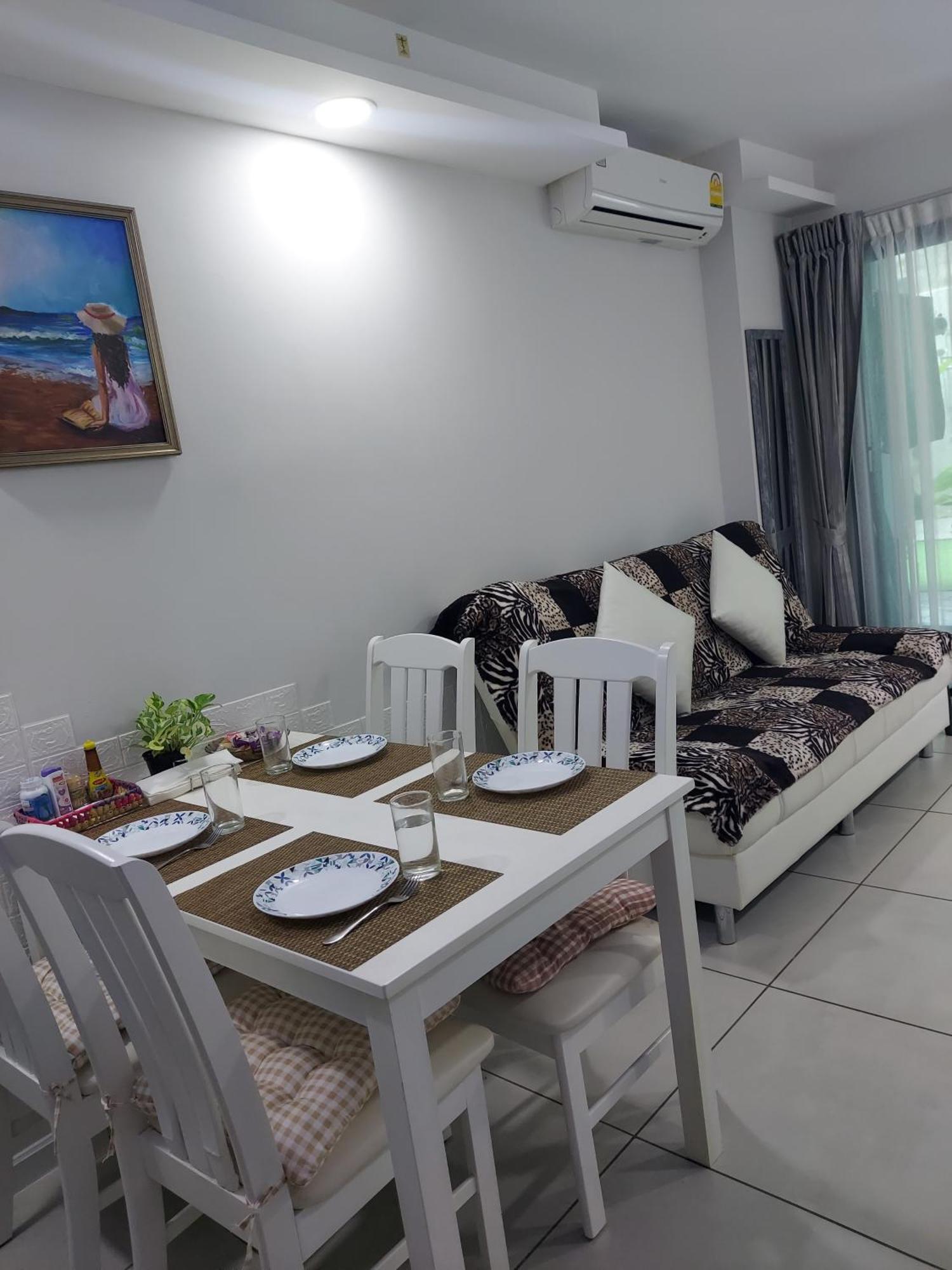 Двух-Комнатная Квартира В Кондоминимуме "Tropikal Garden" Pattaya Exteriör bild